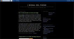 Desktop Screenshot of bienaldelfuego.blogspot.com