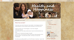 Desktop Screenshot of healthandhoppiness.blogspot.com