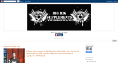 Desktop Screenshot of bigrigsupplements.blogspot.com