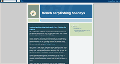 Desktop Screenshot of frenchcarpfishingholidays.blogspot.com