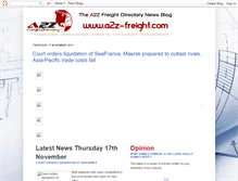 Tablet Screenshot of a2zfreight.blogspot.com