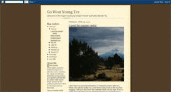 Desktop Screenshot of gowestyoungtex.blogspot.com