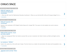 Tablet Screenshot of chikaspace.blogspot.com