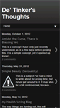 Mobile Screenshot of detinkersthoughts.blogspot.com