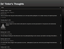 Tablet Screenshot of detinkersthoughts.blogspot.com