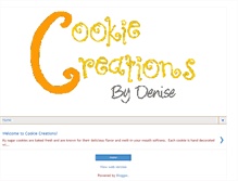 Tablet Screenshot of cookiecreationsbydenise.blogspot.com