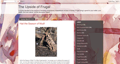 Desktop Screenshot of frugalupside.blogspot.com