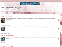 Tablet Screenshot of frugalupside.blogspot.com