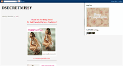 Desktop Screenshot of dsecretmissy.blogspot.com