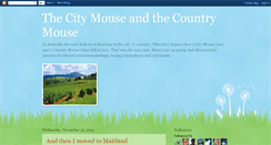 Desktop Screenshot of citymousecountrymouse-kos.blogspot.com