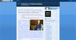 Desktop Screenshot of cidadania-e-profissionalidade.blogspot.com