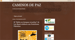 Desktop Screenshot of agaresocaminosdepaz.blogspot.com