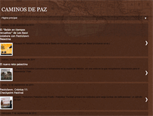 Tablet Screenshot of agaresocaminosdepaz.blogspot.com