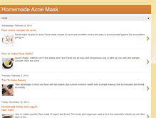 Tablet Screenshot of homemade-acne-mask.blogspot.com