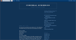 Desktop Screenshot of cerebralscribbles.blogspot.com