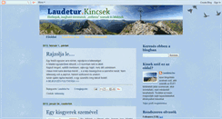 Desktop Screenshot of laudeturkincsek.blogspot.com