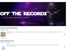 Tablet Screenshot of off-therecords.blogspot.com