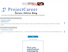 Tablet Screenshot of projectcareer.blogspot.com