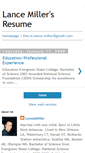 Mobile Screenshot of lance-miller-resume.blogspot.com