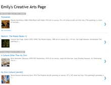 Tablet Screenshot of emilycreativearts.blogspot.com