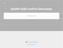 Tablet Screenshot of bestfm-radio.blogspot.com