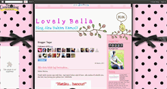 Desktop Screenshot of lovelybella12.blogspot.com