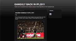 Desktop Screenshot of gangulyinipl2011.blogspot.com