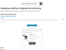 Tablet Screenshot of alabamamedicalmalpracticeattorney.blogspot.com