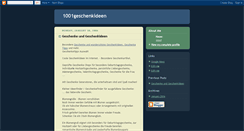 Desktop Screenshot of 1001geschenkideen.blogspot.com