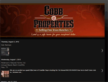 Tablet Screenshot of cobbproperties.blogspot.com