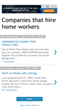 Mobile Screenshot of companiesthathirehomeworkers.blogspot.com