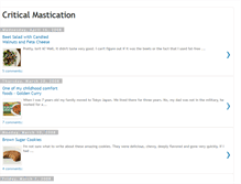 Tablet Screenshot of criticalmastication.blogspot.com
