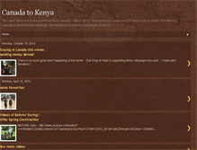 Tablet Screenshot of canadatokenya.blogspot.com