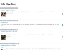 Tablet Screenshot of coleslawblog.blogspot.com