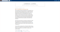 Desktop Screenshot of liberallanka.blogspot.com