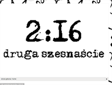 Tablet Screenshot of drugaszesnascie.blogspot.com