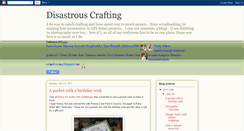 Desktop Screenshot of disasterouscrafting.blogspot.com