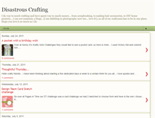 Tablet Screenshot of disasterouscrafting.blogspot.com