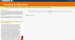 Desktop Screenshot of fairnessineducation.blogspot.com