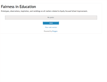 Tablet Screenshot of fairnessineducation.blogspot.com