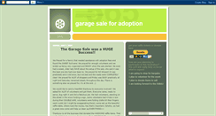 Desktop Screenshot of garagesaleforadoption.blogspot.com