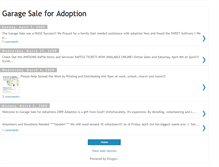 Tablet Screenshot of garagesaleforadoption.blogspot.com