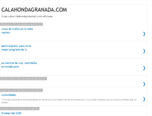 Tablet Screenshot of calahondagrana.blogspot.com