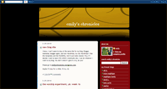 Desktop Screenshot of emilyschronicles.blogspot.com