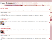 Tablet Screenshot of lisasdistractions.blogspot.com