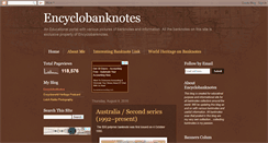 Desktop Screenshot of encyclobanknotes.blogspot.com