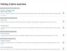 Tablet Screenshot of holidaycabinsaustralia.blogspot.com