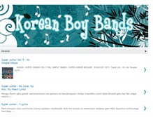 Tablet Screenshot of koreanboybands.blogspot.com