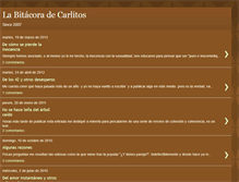 Tablet Screenshot of bitacoradecarlitos.blogspot.com