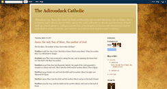 Desktop Screenshot of adirondackcatholic.blogspot.com